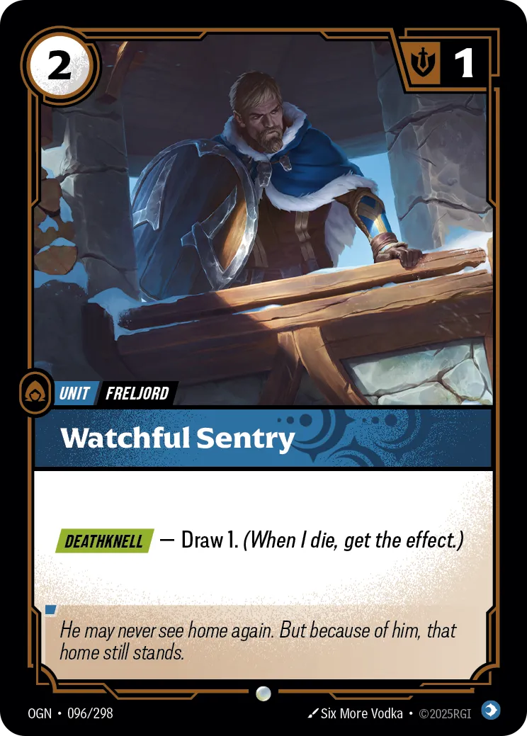 Example card: Watchful Sentry