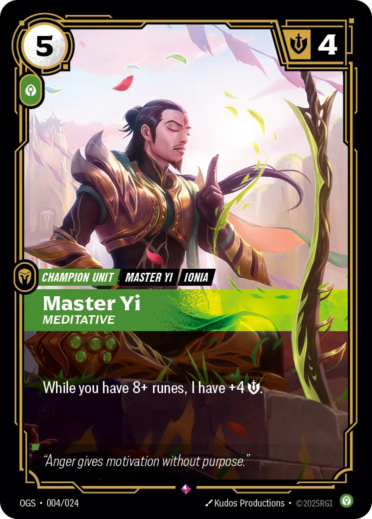 Master Yi – Meditative