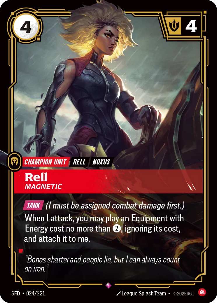 Example card: Rell - Magnetic