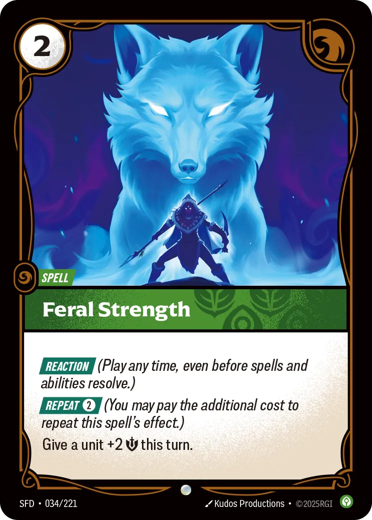 Example card: Feral Strength