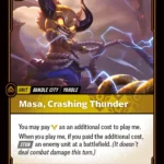 Masa, Crashing Thunder